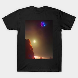 BEAUTIFUL BLUE AND PURPLE PLANET T-Shirt